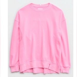 Aerie The Chill Crew Sweatshirt - Pink Burst